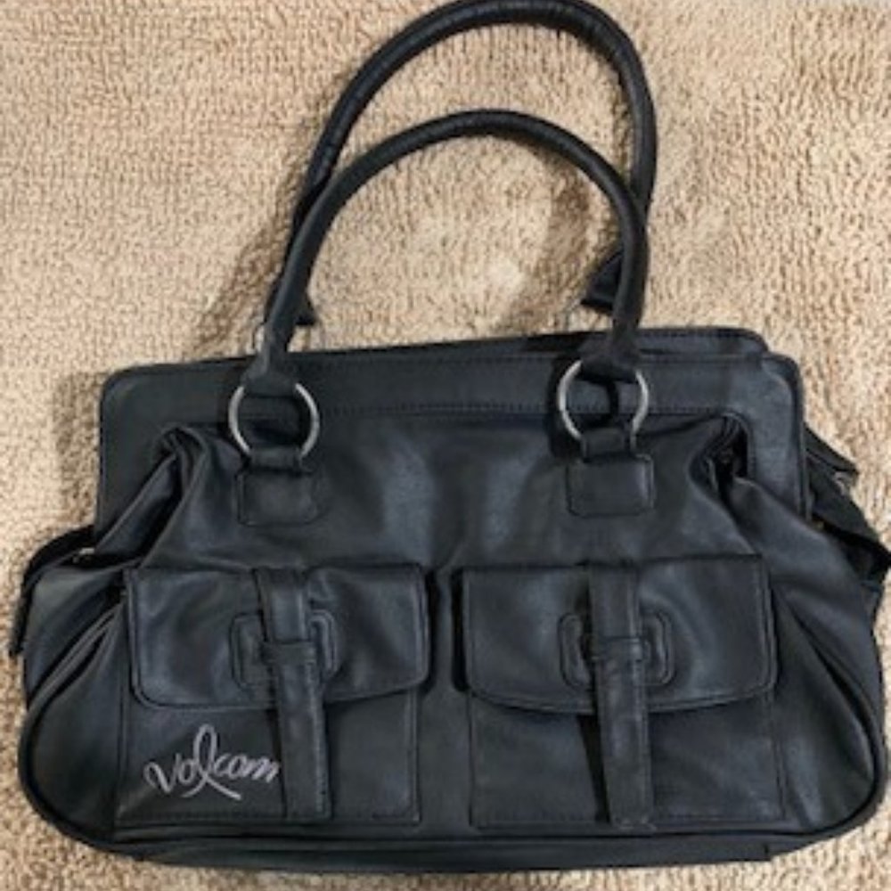 Volcom Fancy Pants faux leather purse bag handbag